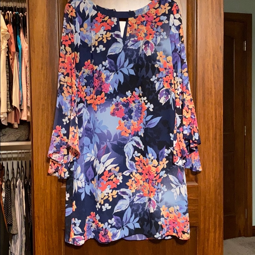 Bell-sleeved Dress